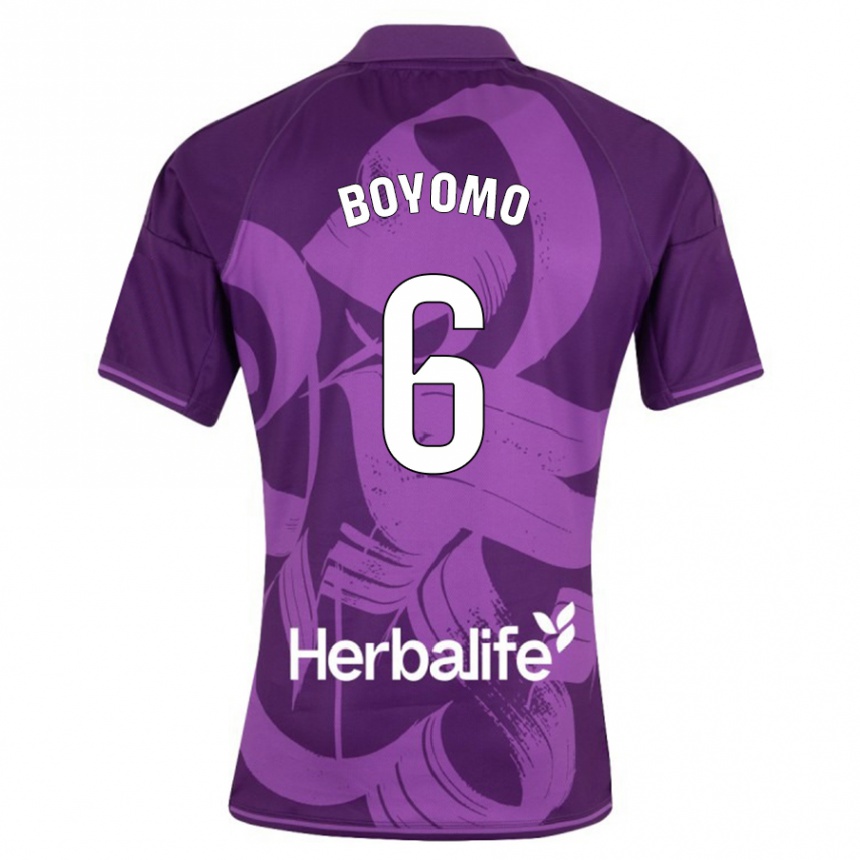 Mujer Fútbol Camiseta Enzo Boyomo #6 Violeta 2ª Equipación 2023/24 México
