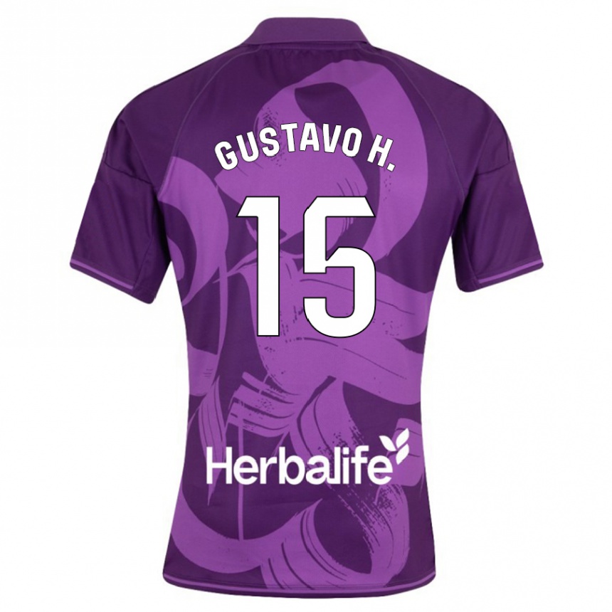Mujer Fútbol Camiseta Gustavo Henrique #15 Violeta 2ª Equipación 2023/24 México