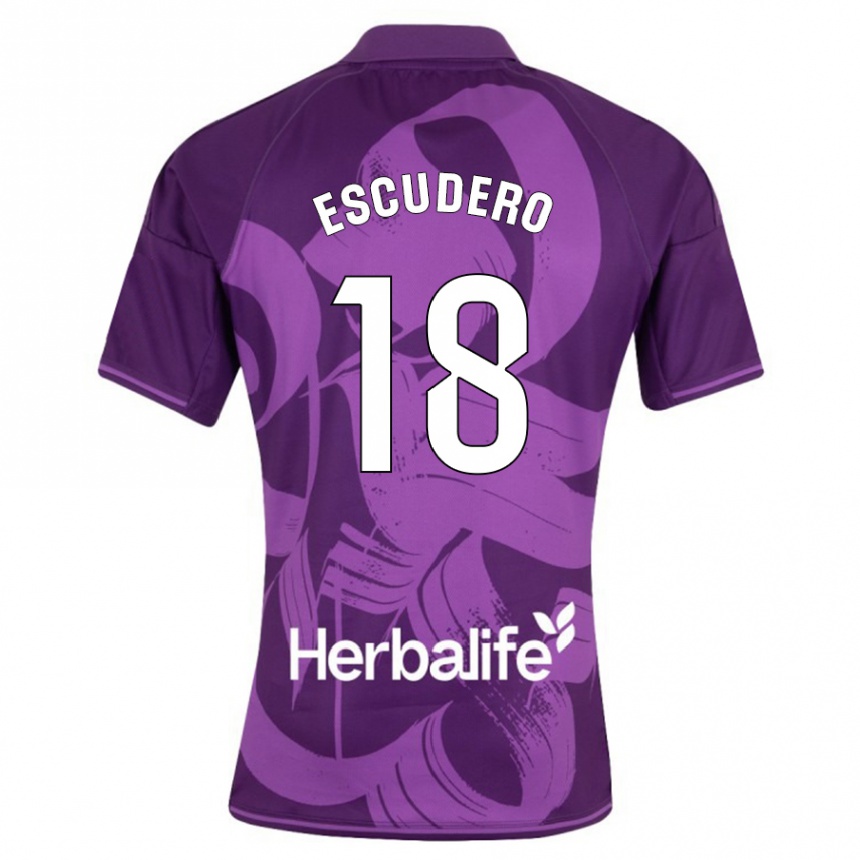 Mujer Fútbol Camiseta Sergio Escudero #18 Violeta 2ª Equipación 2023/24 México