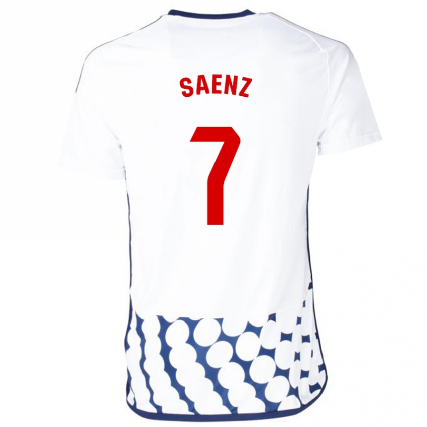 Mujer Fútbol Camiseta Raúl Sáenz #7 Blanco 2ª Equipación 2023/24 México