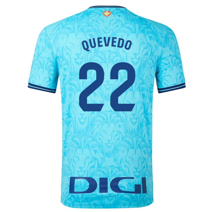 Mujer Fútbol Camiseta Ugaitz Quevedo #22 Cielo Azul 2ª Equipación 2023/24 México