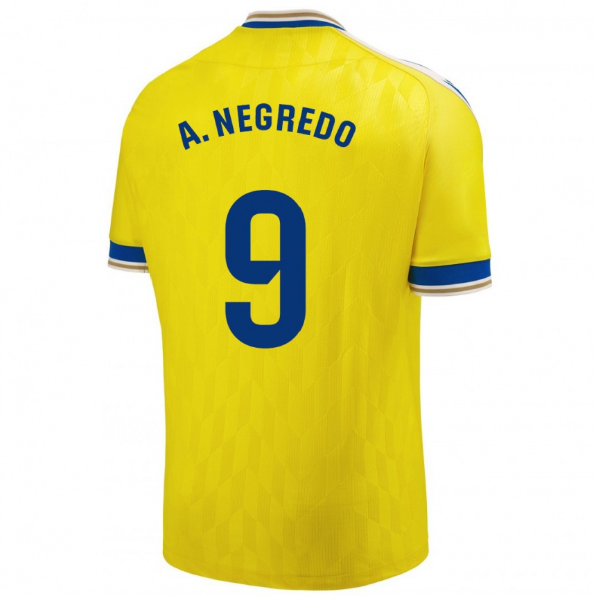 Niño Fútbol Camiseta Álvaro Negredo #9 Amarillo 1ª Equipación 2023/24 México