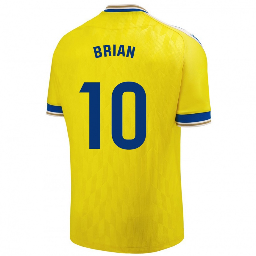 Niño Fútbol Camiseta Brian Ocampo #10 Amarillo 1ª Equipación 2023/24 México