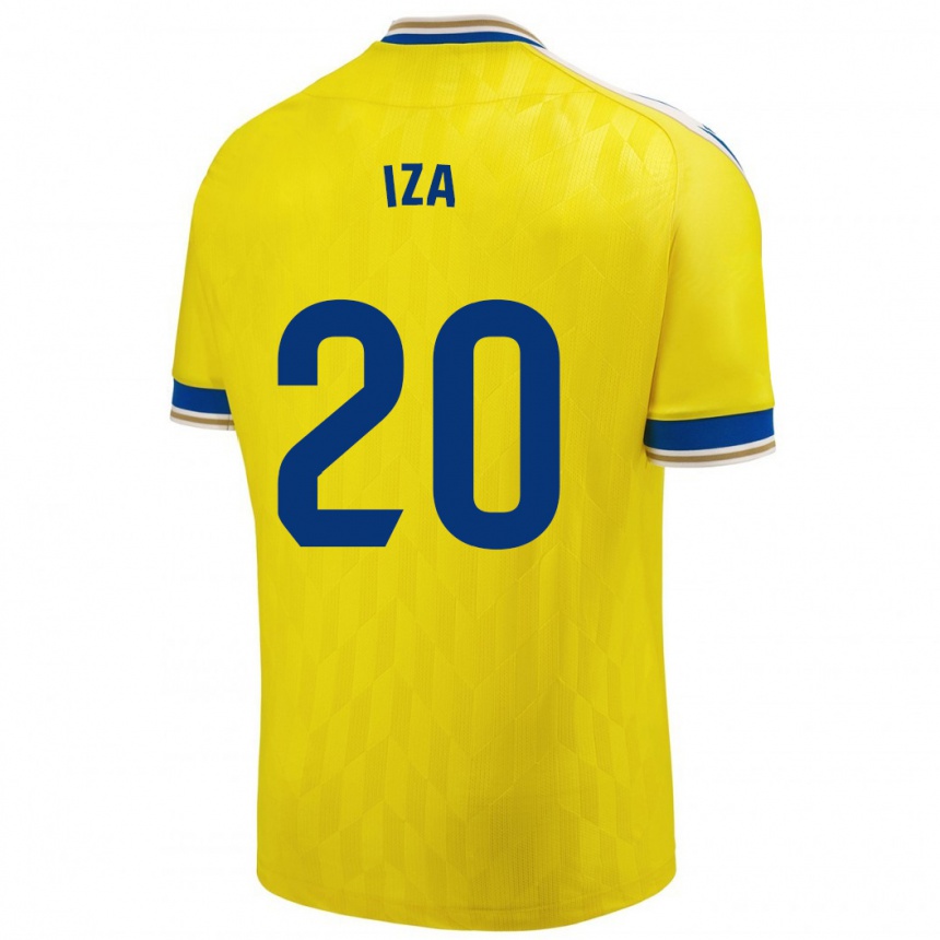 Niño Fútbol Camiseta Iza Carcelén #20 Amarillo 1ª Equipación 2023/24 México