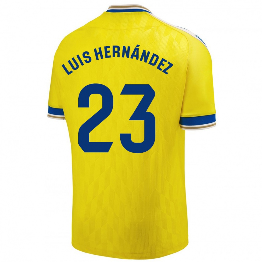 Niño Fútbol Camiseta Luis Hernández #23 Amarillo 1ª Equipación 2023/24 México