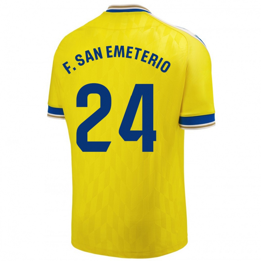 Niño Fútbol Camiseta Fede San Emeterio #24 Amarillo 1ª Equipación 2023/24 México