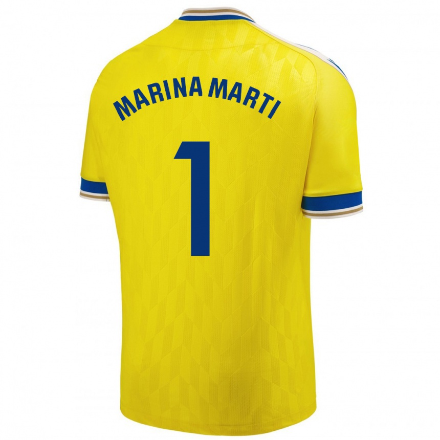 Niño Fútbol Camiseta Marina Martí #1 Amarillo 1ª Equipación 2023/24 México