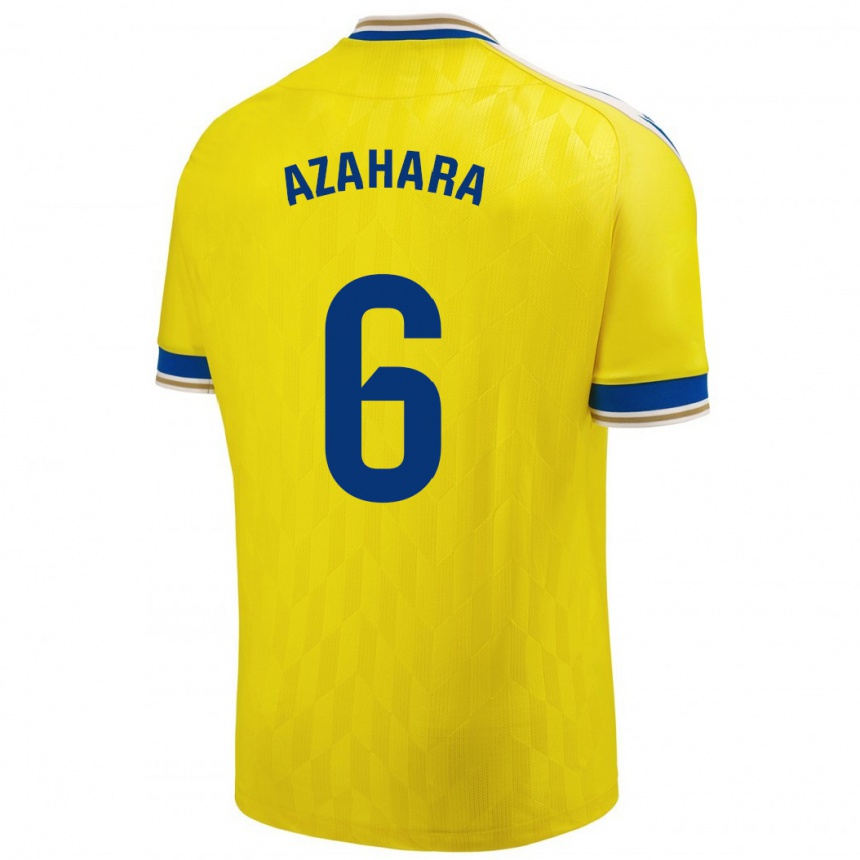 Niño Fútbol Camiseta Azahara #6 Amarillo 1ª Equipación 2023/24 México