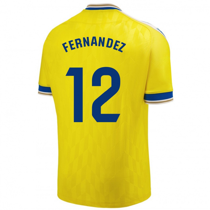 Niño Fútbol Camiseta Sandra Fernández León #12 Amarillo 1ª Equipación 2023/24 México