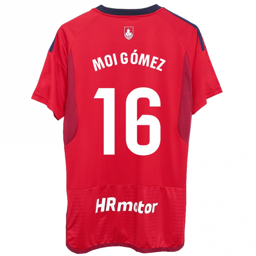 Niño Fútbol Camiseta Moi Gómez #16 Rojo 1ª Equipación 2023/24 México