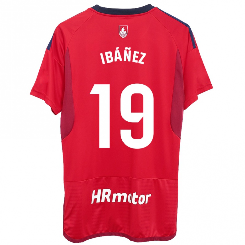 Niño Fútbol Camiseta Pablo Ibáñez #19 Rojo 1ª Equipación 2023/24 México