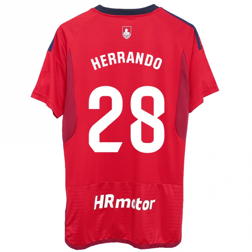 Niño Fútbol Camiseta Jorge Herrando #28 Rojo 1ª Equipación 2023/24 México