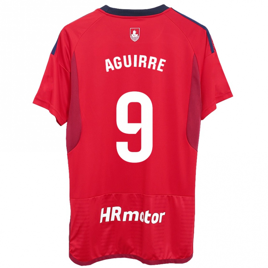 Niño Fútbol Camiseta Jorge Aguirre #9 Rojo 1ª Equipación 2023/24 México