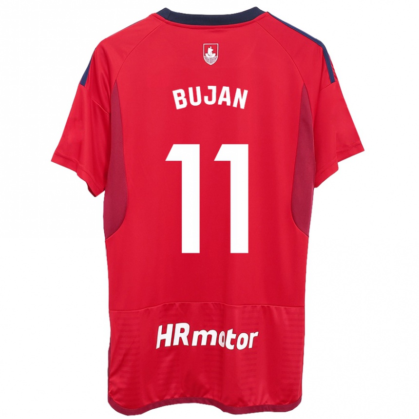 Niño Fútbol Camiseta Unai Buján #11 Rojo 1ª Equipación 2023/24 México