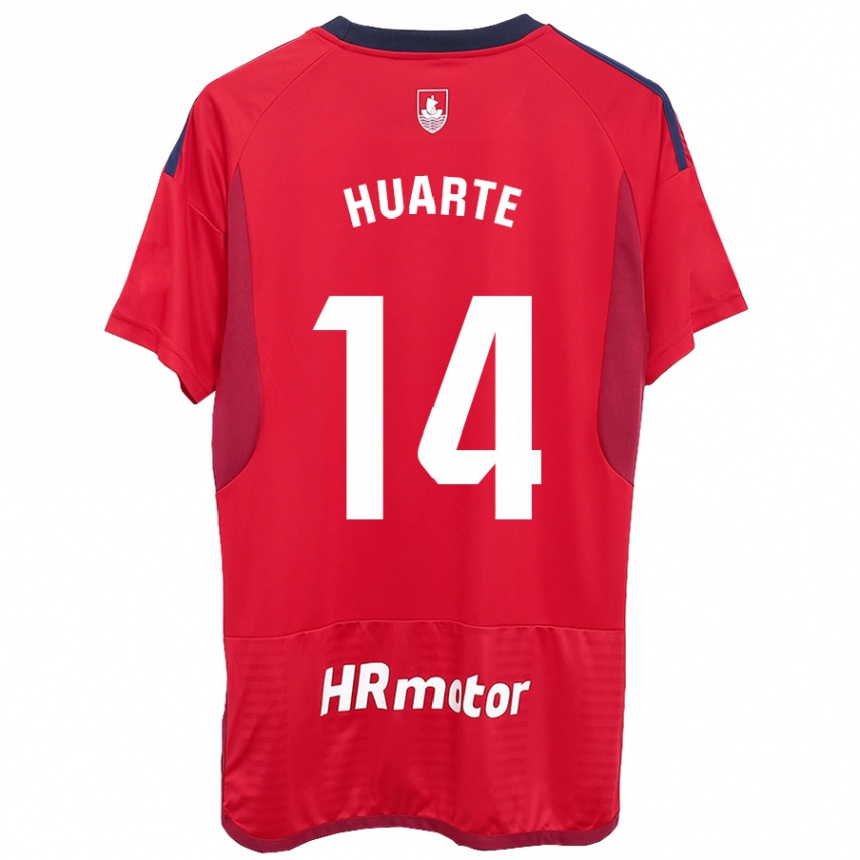 Niño Fútbol Camiseta Xabi Huarte #14 Rojo 1ª Equipación 2023/24 México