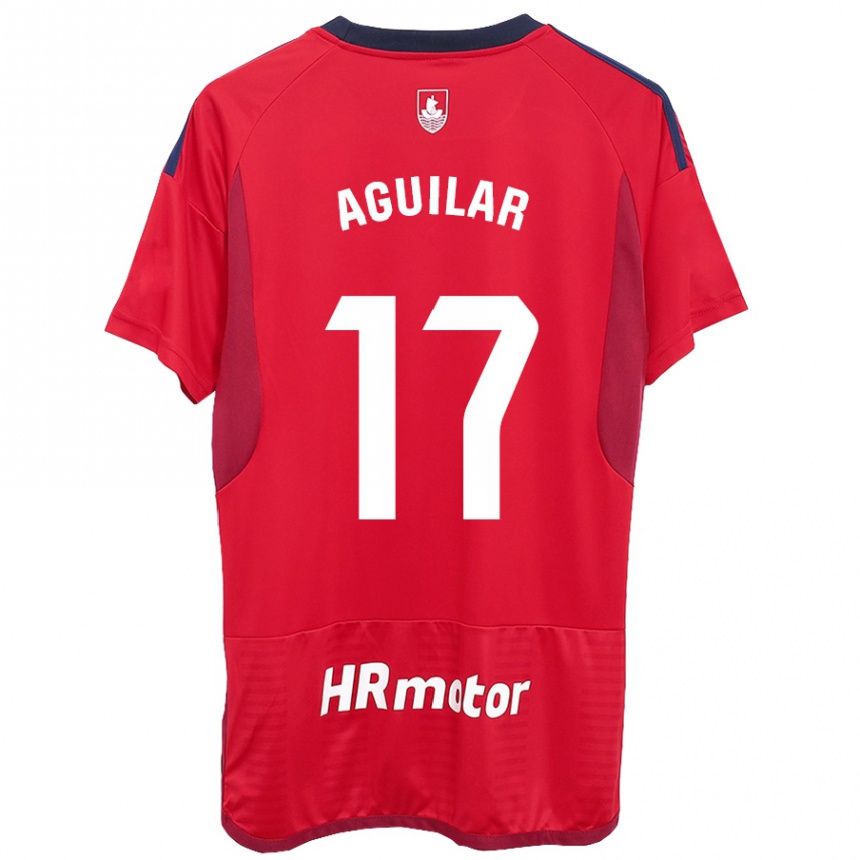 Niño Fútbol Camiseta Eneko Aguilar #17 Rojo 1ª Equipación 2023/24 México