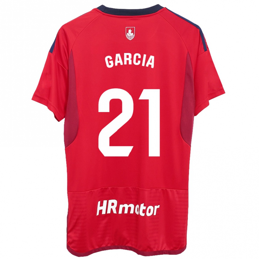 Niño Fútbol Camiseta Jon García #21 Rojo 1ª Equipación 2023/24 México