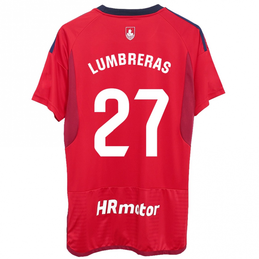 Niño Fútbol Camiseta Carlos Lumbreras #27 Rojo 1ª Equipación 2023/24 México