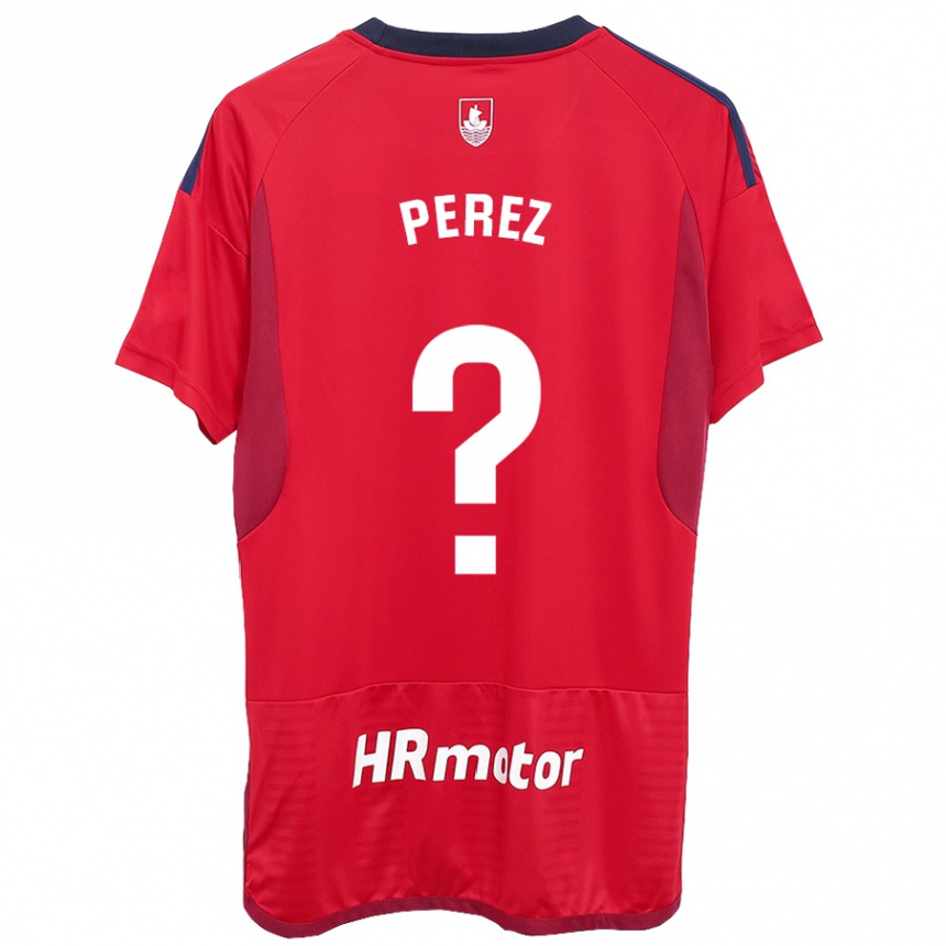 Niño Fútbol Camiseta Bruno Perez #0 Rojo 1ª Equipación 2023/24 México