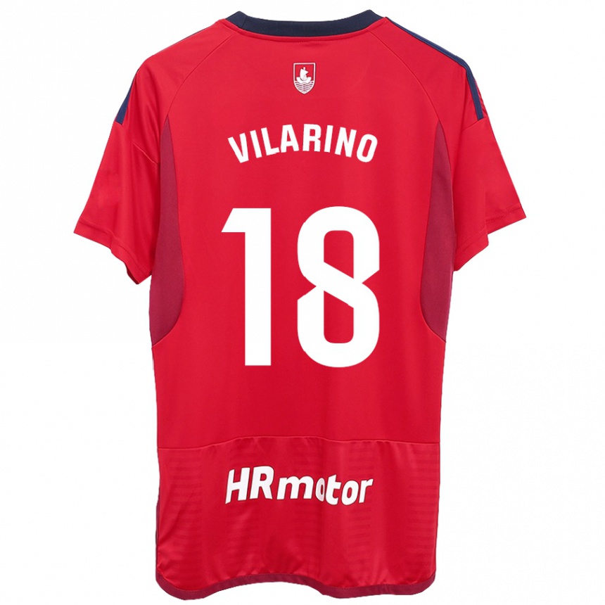 Niño Fútbol Camiseta Maitane Vilariño #18 Rojo 1ª Equipación 2023/24 México