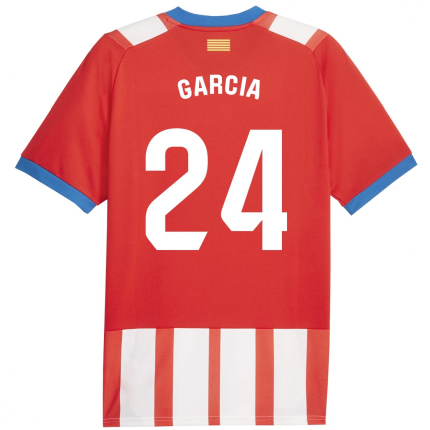 Niño Fútbol Camiseta Borja García #24 Rojo Blanco 1ª Equipación 2023/24 México