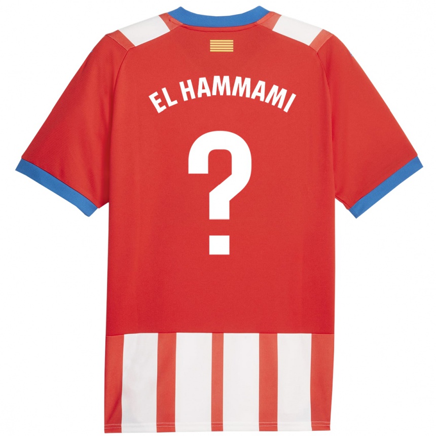 Niño Fútbol Camiseta Ayoub El Hammami #0 Rojo Blanco 1ª Equipación 2023/24 México