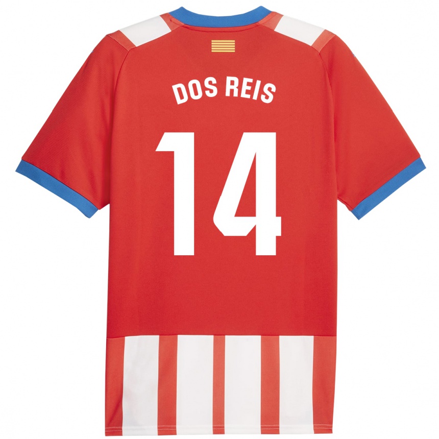 Niño Fútbol Camiseta Leo Dos Reis #14 Rojo Blanco 1ª Equipación 2023/24 México