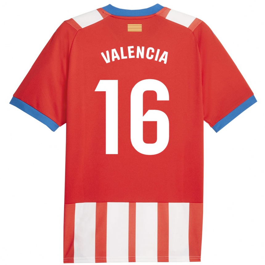 Niño Fútbol Camiseta Carla Valencia #16 Rojo Blanco 1ª Equipación 2023/24 México