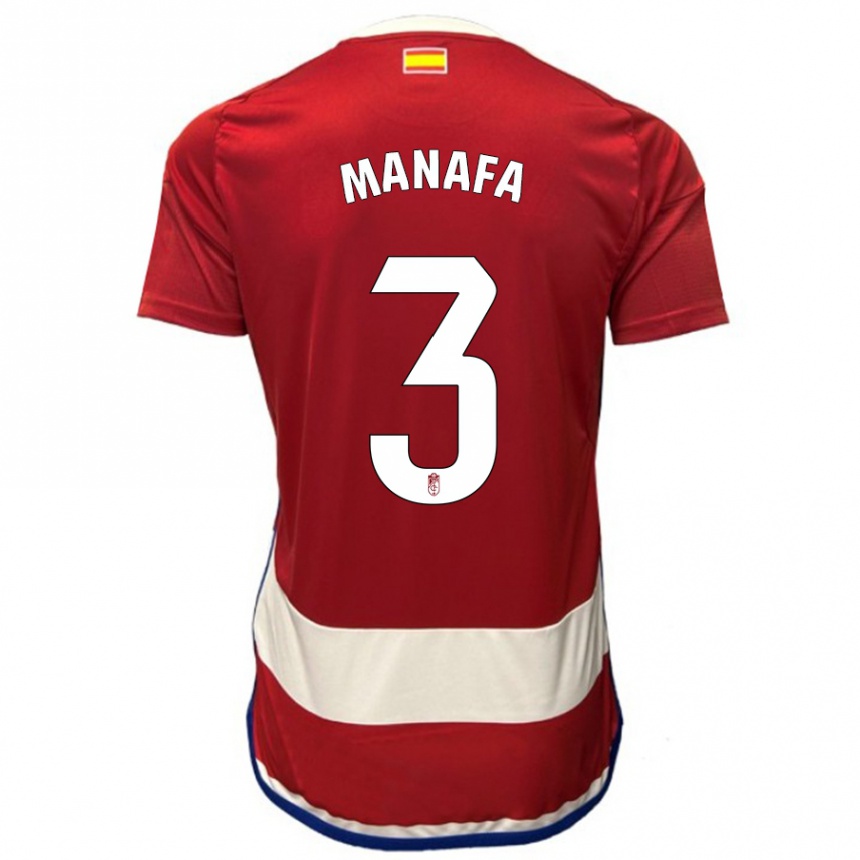 Niño Fútbol Camiseta Wilson Manafa #3 Rojo 1ª Equipación 2023/24 México