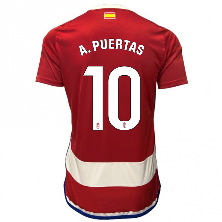 Niño Fútbol Camiseta Antonio Puertas #10 Rojo 1ª Equipación 2023/24 México