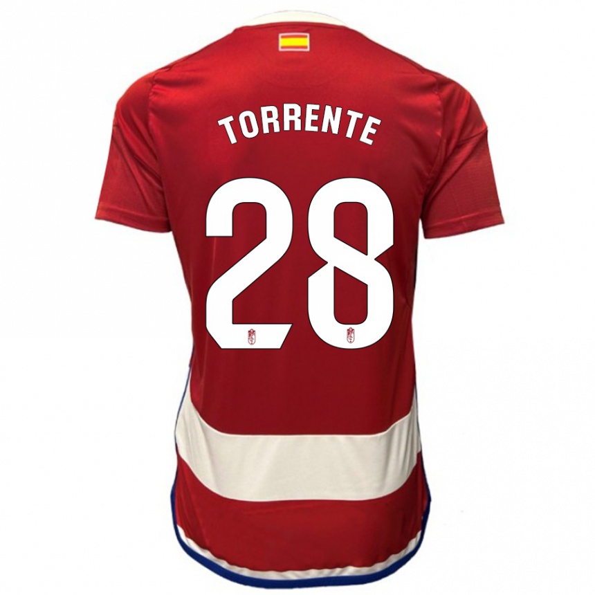 Niño Fútbol Camiseta Raúl Torrente #28 Rojo 1ª Equipación 2023/24 México