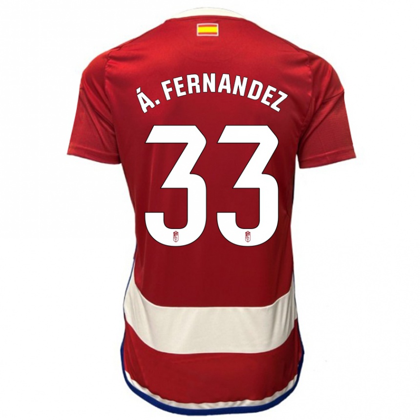 Niño Fútbol Camiseta Álvaro Fernández #33 Rojo 1ª Equipación 2023/24 México