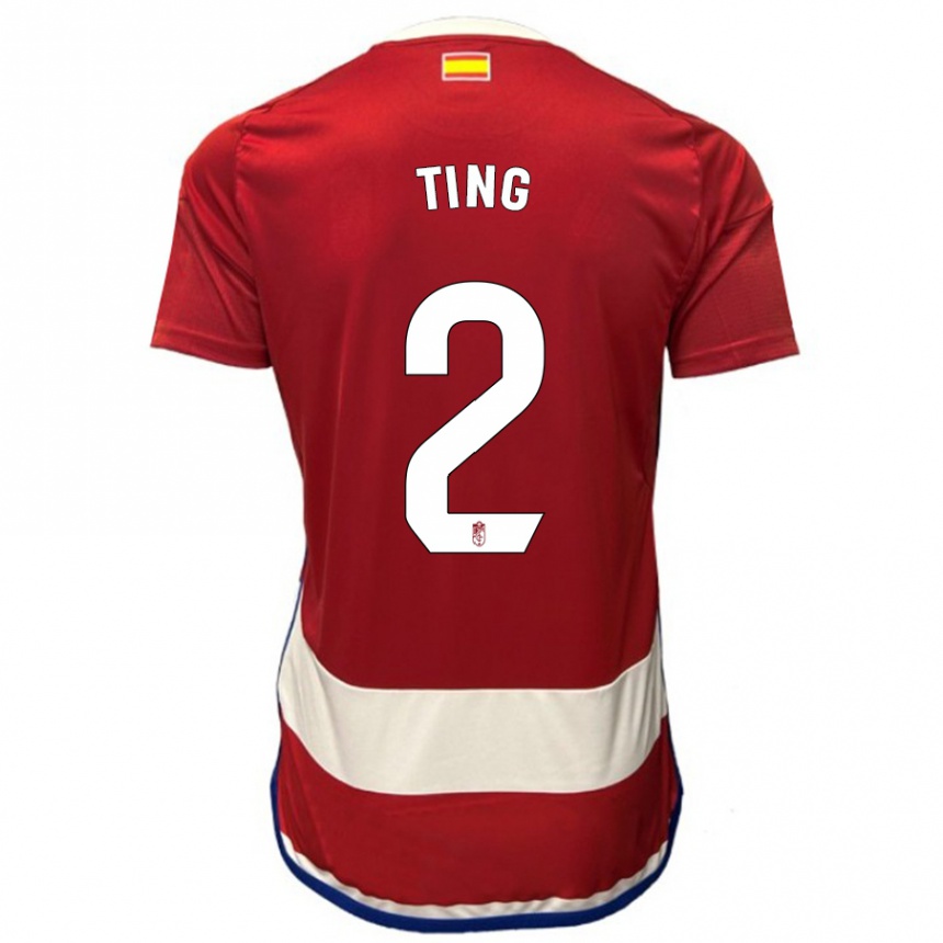 Niño Fútbol Camiseta Xie Ting #2 Rojo 1ª Equipación 2023/24 México