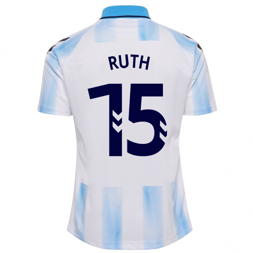 Niño Fútbol Camiseta Ruth #15 Blanco Azul 1ª Equipación 2023/24 México