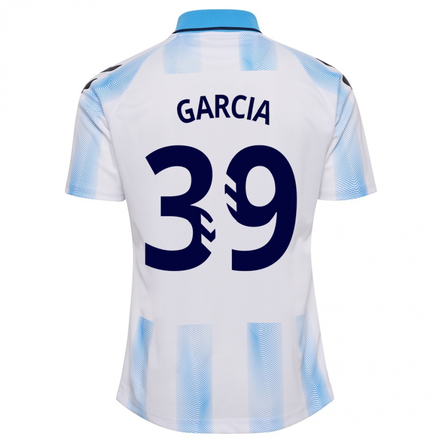 Niño Fútbol Camiseta Claudia García #39 Blanco Azul 1ª Equipación 2023/24 México