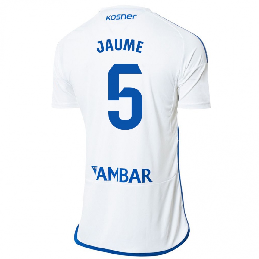 Niño Fútbol Camiseta Jaume Grau #5 Blanco 1ª Equipación 2023/24 México
