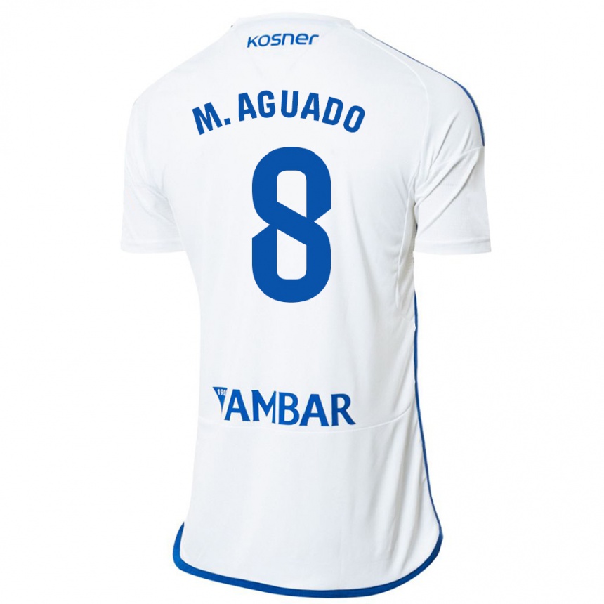 Niño Fútbol Camiseta Marc Aguado #8 Blanco 1ª Equipación 2023/24 México