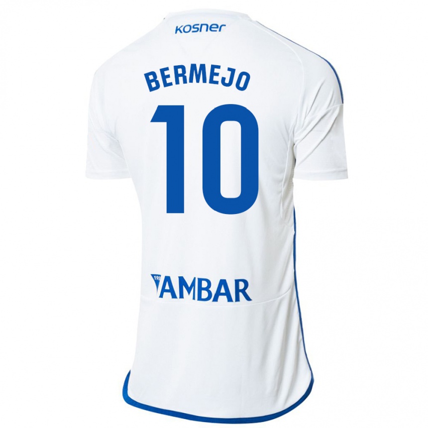 Niño Fútbol Camiseta Sergio Bermejo #10 Blanco 1ª Equipación 2023/24 México