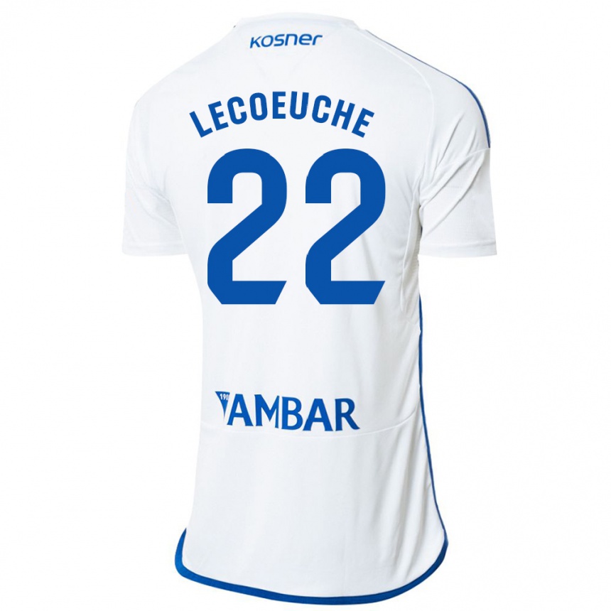 Niño Fútbol Camiseta Quentin Lecoeuche #22 Blanco 1ª Equipación 2023/24 México