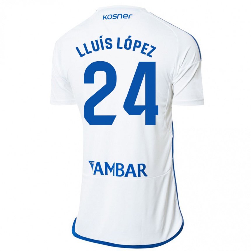 Niño Fútbol Camiseta Lluís López #24 Blanco 1ª Equipación 2023/24 México