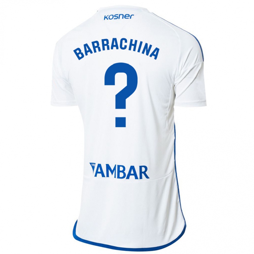 Niño Fútbol Camiseta Hugo Barrachina #0 Blanco 1ª Equipación 2023/24 México