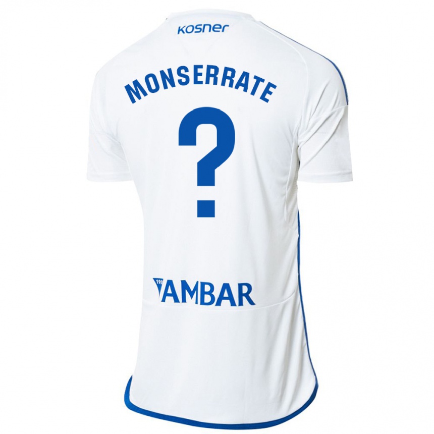 Niño Fútbol Camiseta Jano Monserrate #0 Blanco 1ª Equipación 2023/24 México