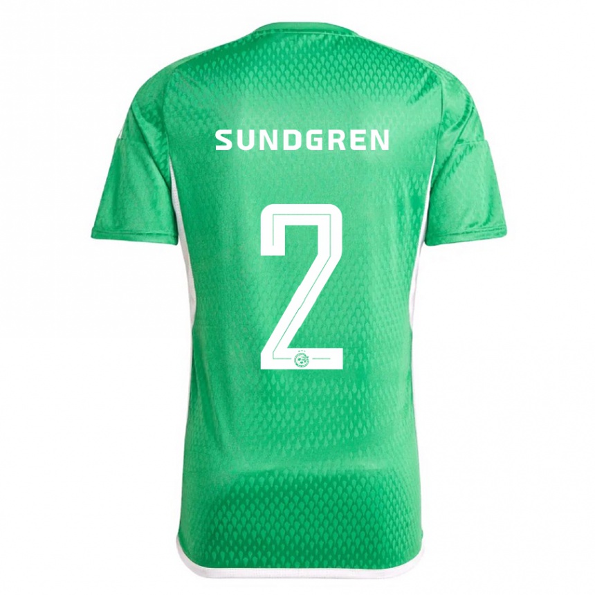 Niño Fútbol Camiseta Daniel Sundgren #2 Blanco Azul 1ª Equipación 2023/24 México