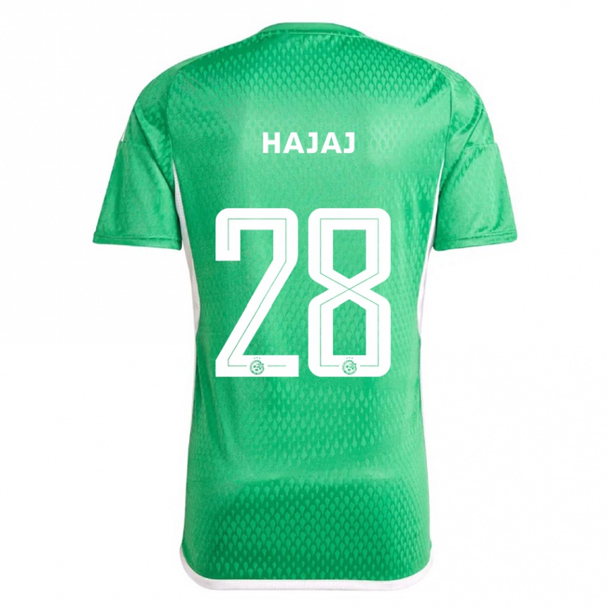 Niño Fútbol Camiseta Ilay Hajaj #28 Blanco Azul 1ª Equipación 2023/24 México