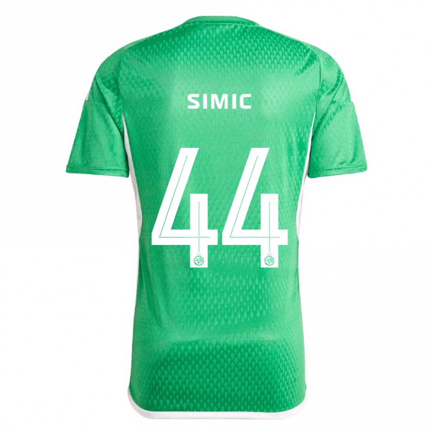 Niño Fútbol Camiseta Lorenco Simic #44 Blanco Azul 1ª Equipación 2023/24 México