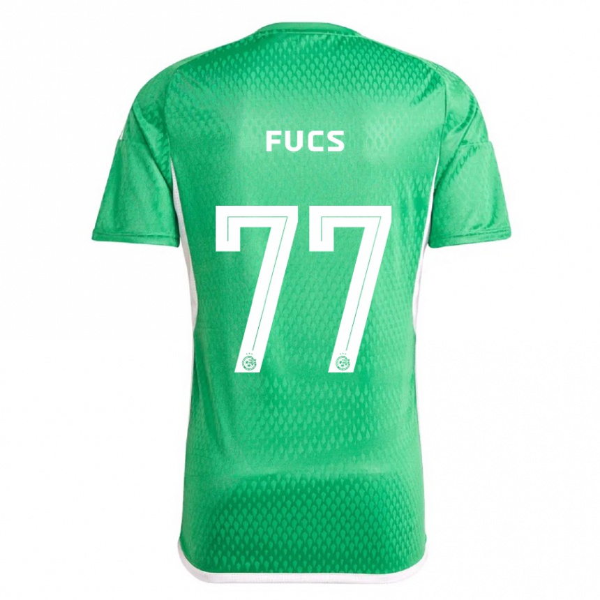 Niño Fútbol Camiseta Roee Fucs #77 Blanco Azul 1ª Equipación 2023/24 México