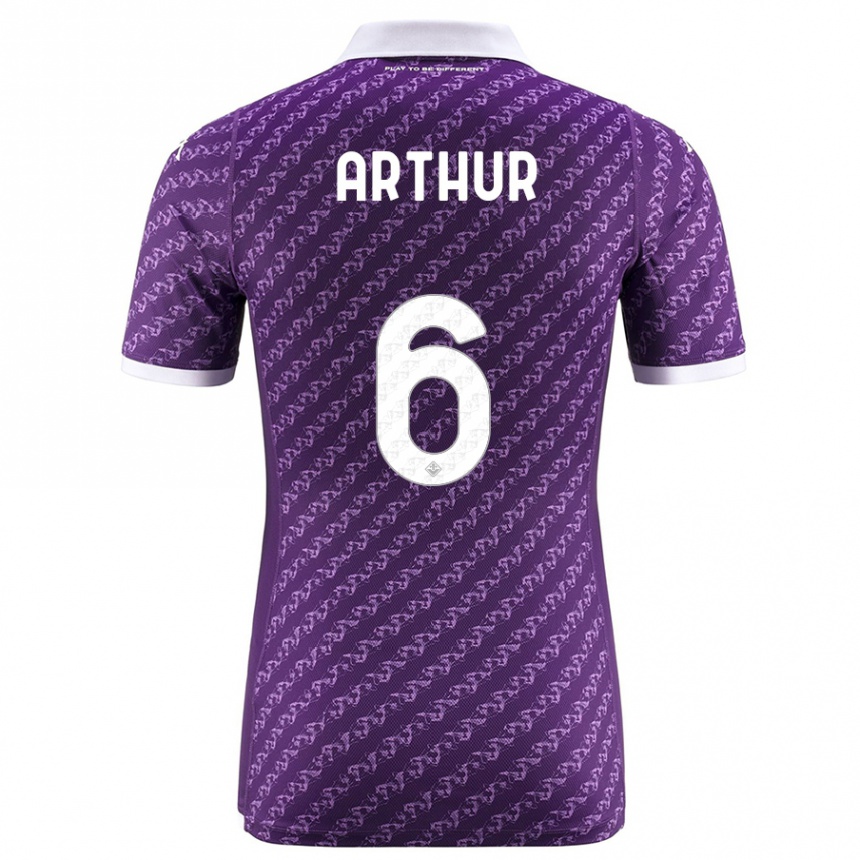 Niño Fútbol Camiseta Arthur Melo #6 Violeta 1ª Equipación 2023/24 México