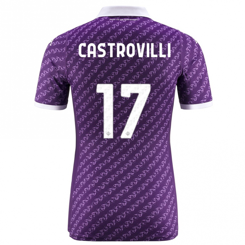 Niño Fútbol Camiseta Gaetano Castrovilli #17 Violeta 1ª Equipación 2023/24 México