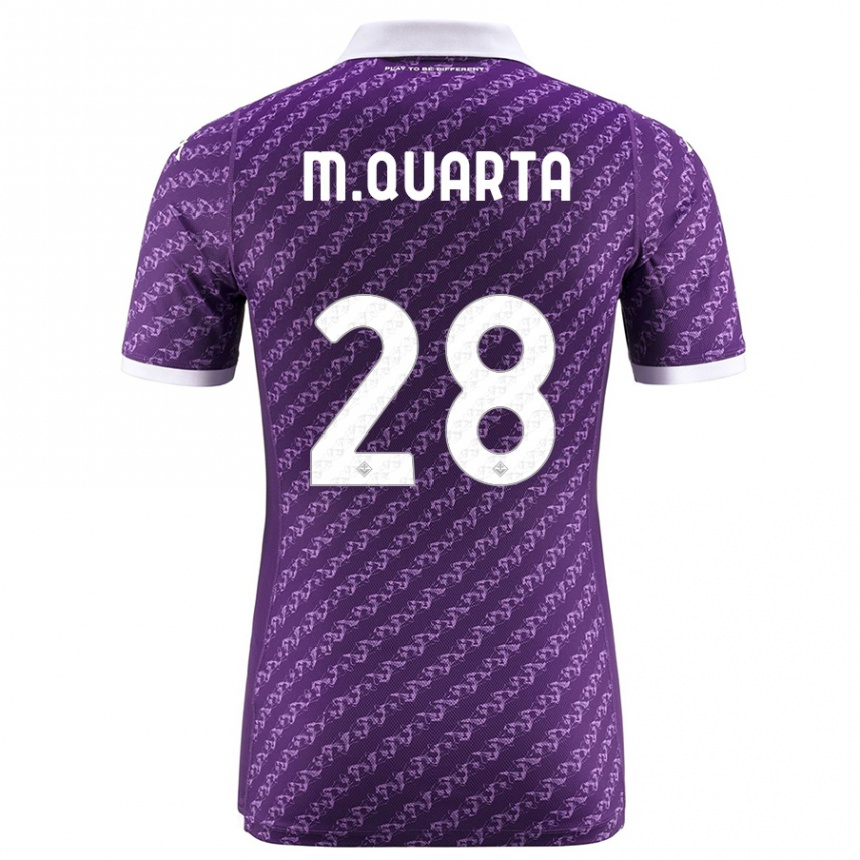 Niño Fútbol Camiseta Lucas Martínez Quarta #28 Violeta 1ª Equipación 2023/24 México