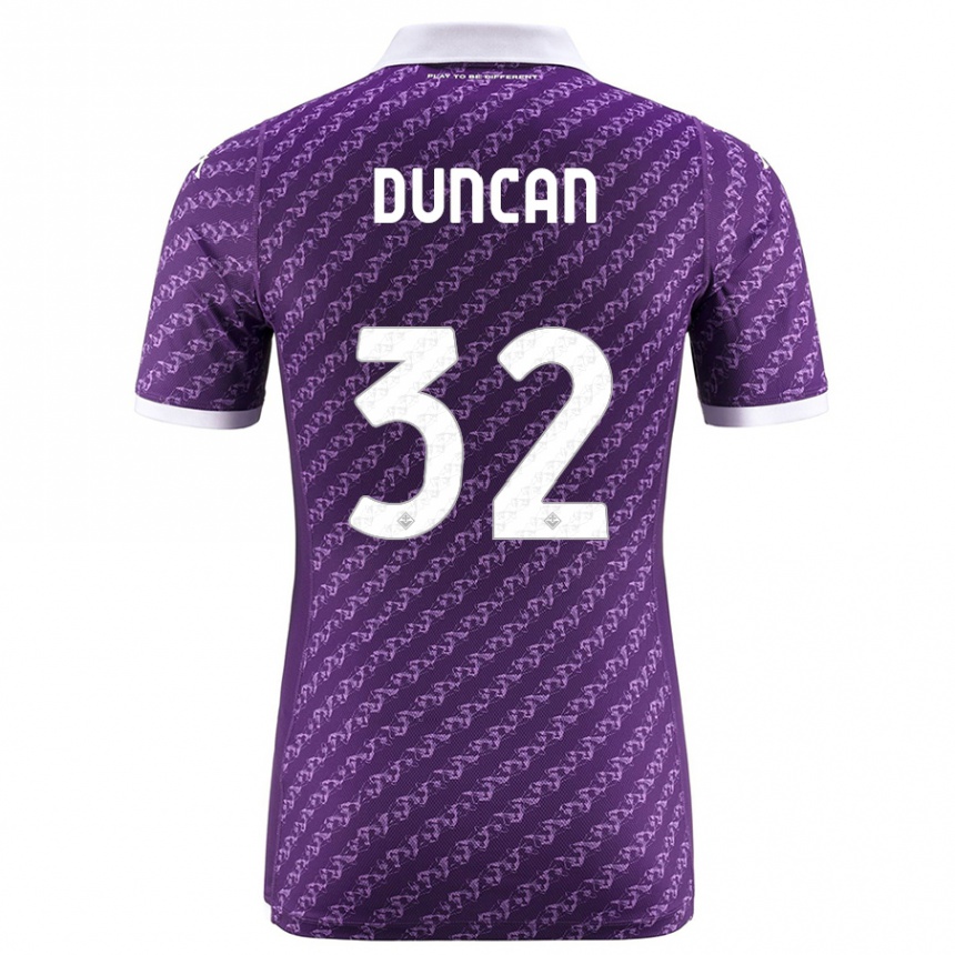 Niño Fútbol Camiseta Alfred Duncan #32 Violeta 1ª Equipación 2023/24 México